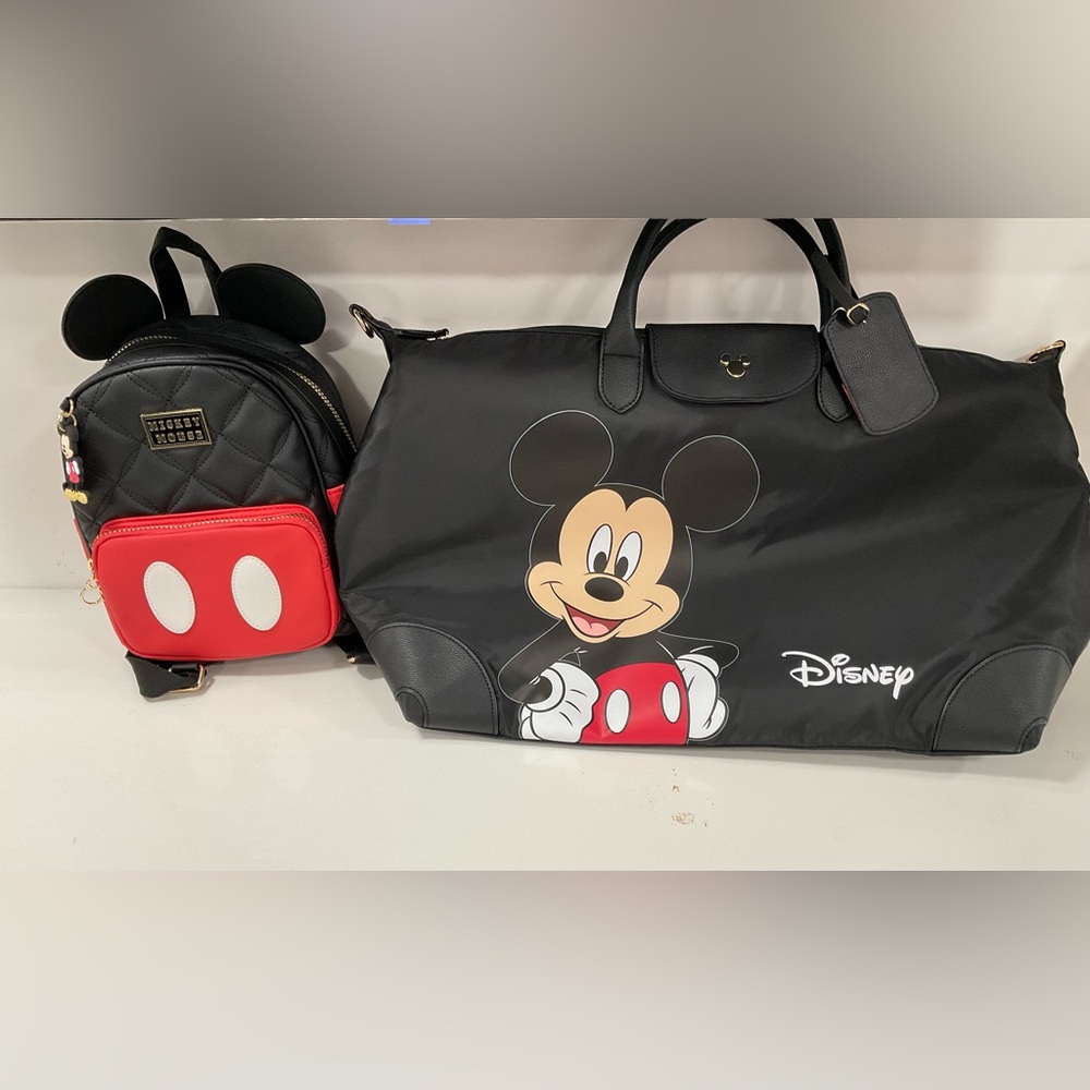 NWT Mickey weekender bag and backpack